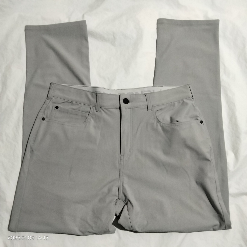 DENALI Tech Fabric Stretch Pants QUick Dry Gray Mens Size 34x32